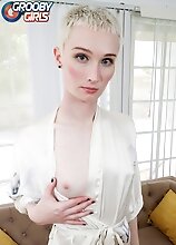 Watch slim blonde Kai Lani getting her cock rock-hard and stroking it just for you in this hot solo scene!